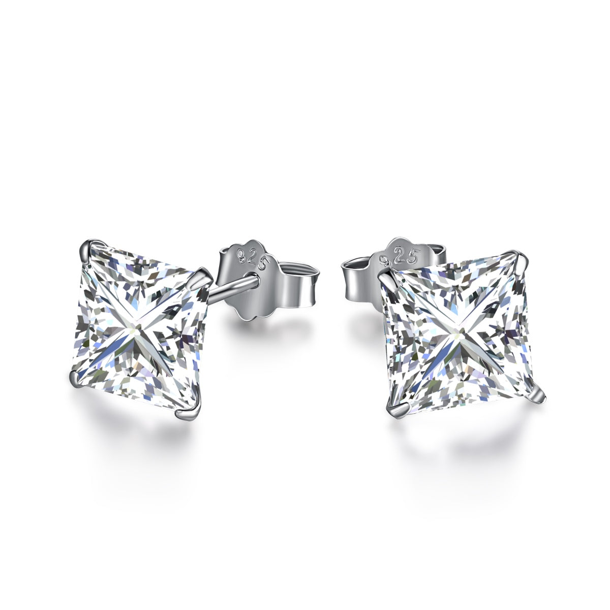 [ElanLuxe Jewelry]Ornate Square Shape Earrings