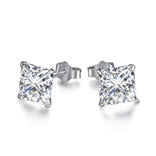[ElanLuxe Jewelry]Ornate Square Shape Earrings