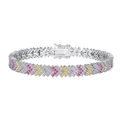 [ElanLuxe Jewelry]Ornate Sparkling Round Cut Party Bracelet