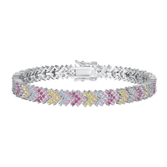 [ElanLuxe Jewelry]Ornate Sparkling Round Cut Party Bracelet