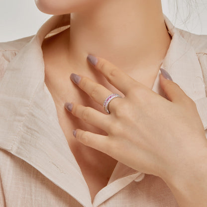 [ElanLuxe Jewelry]Ornate Colorful Radiant Cut Daily Ring
