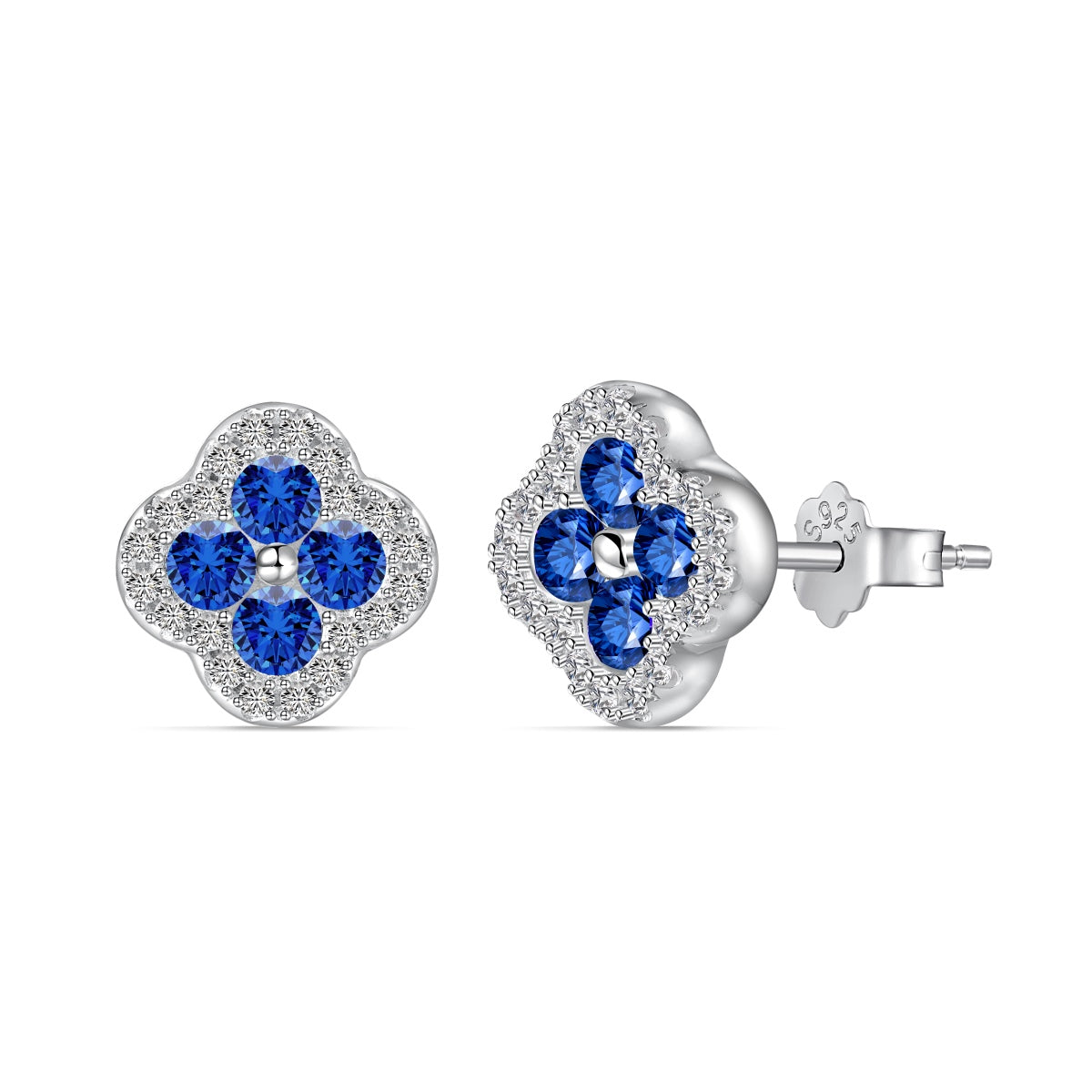 [ElanLuxe Jewelry]Four-Leaf Clover Flower Shaped Earrings