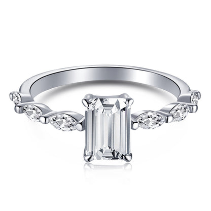 [ElanLuxe Jewelry]1.0 Carat Dainty Resplendent Radiant Cut Daily Ring