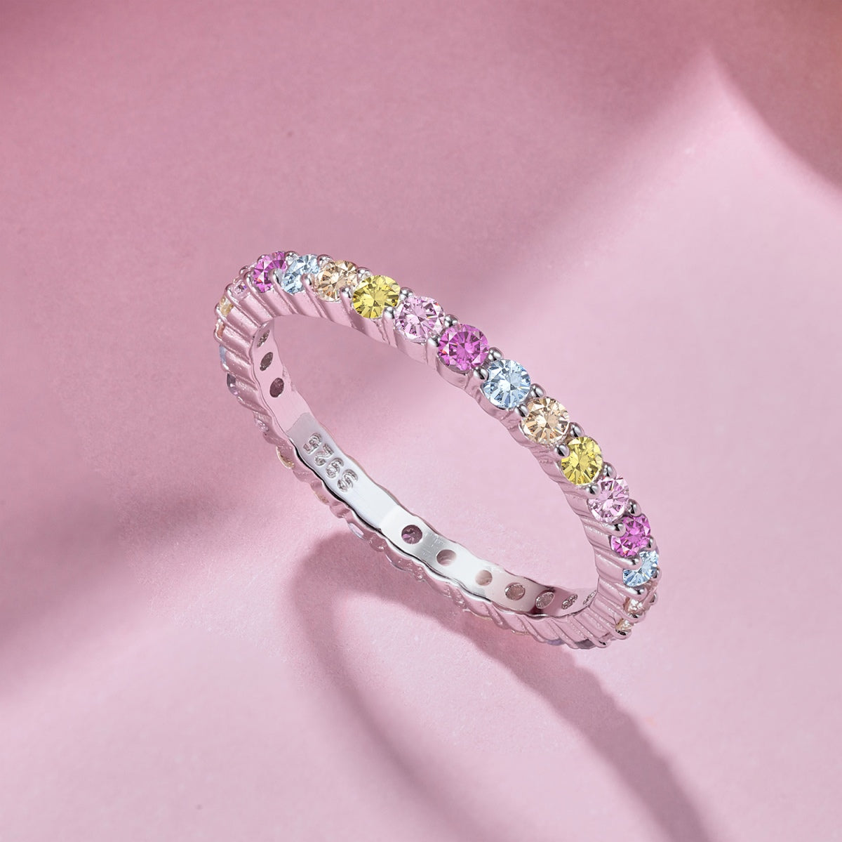[ElanLuxe Jewelry]Elegant Vivid Round Cut Daily Ring
