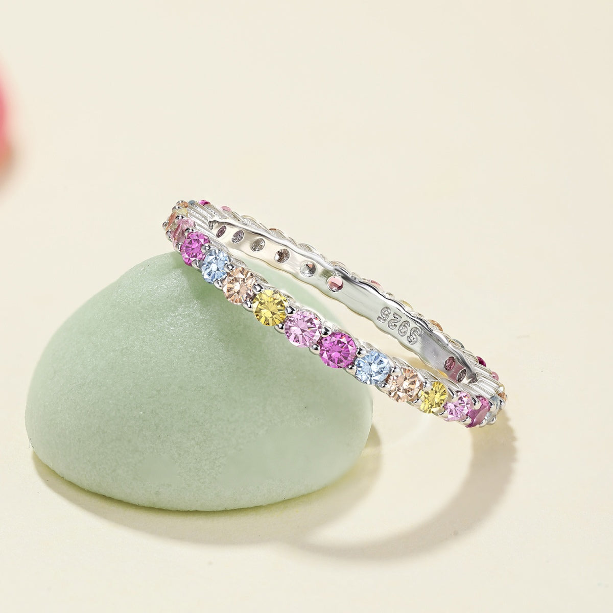 [ElanLuxe Jewelry]Elegant Vivid Round Cut Daily Ring