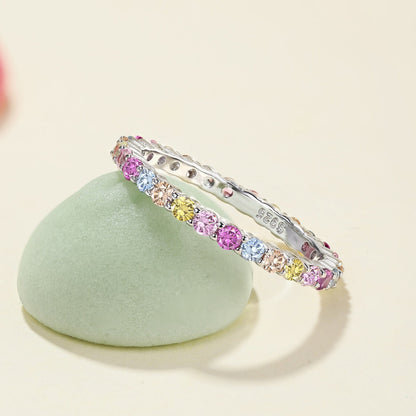 [ElanLuxe Jewelry]Elegant Vivid Round Cut Daily Ring