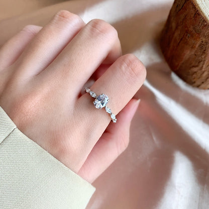 [ElanLuxe Jewelry]0.75 Carat Luxurious Vibrant Elongated Cushion Cut Daily Ring