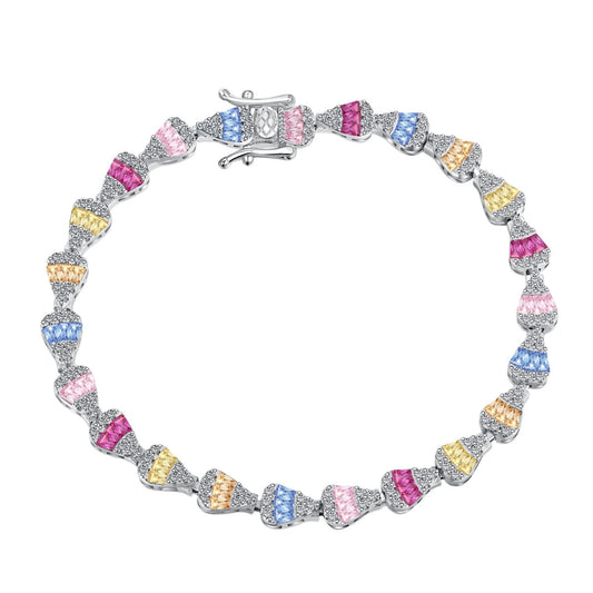 [ElanLuxe Jewelry]Radiant Water Drop Shape Daily Bracelet