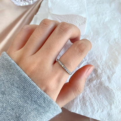 [ElanLuxe Jewelry]Delicate Sparkling Round Cut Daily Ring
