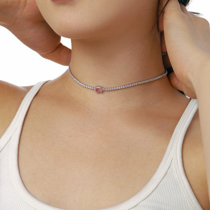 [ElanLuxe Jewelry]1.0 Carat Shining Oval Cut Necklace