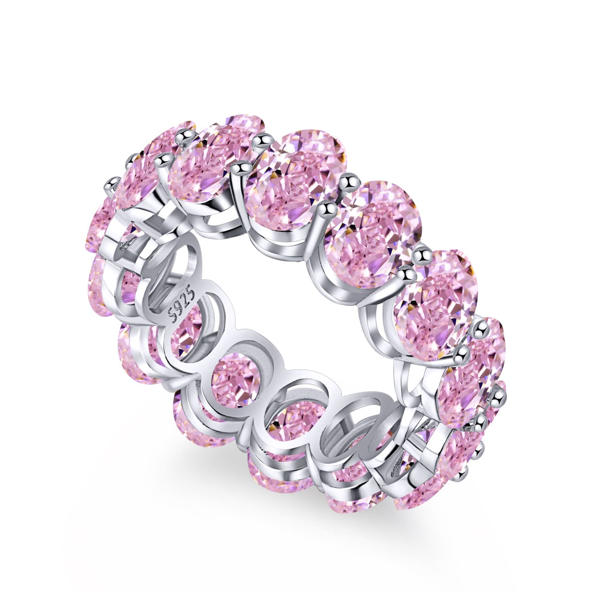 [ElanLuxe Jewelry]Dainty Elongated Cushion Cut Tennis Ring