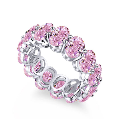 [ElanLuxe Jewelry]Dainty Elongated Cushion Cut Tennis Ring