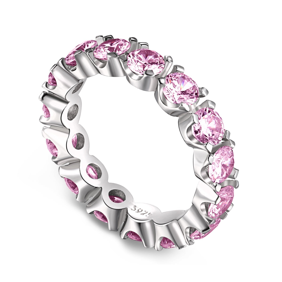 [ElanLuxe Jewelry]Eternity Round Cut Tennis Ring