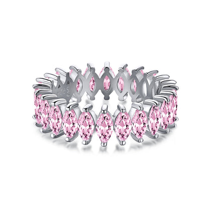 [ElanLuxe Jewelry]Gorgeous Marquise Cut Tennis Ring