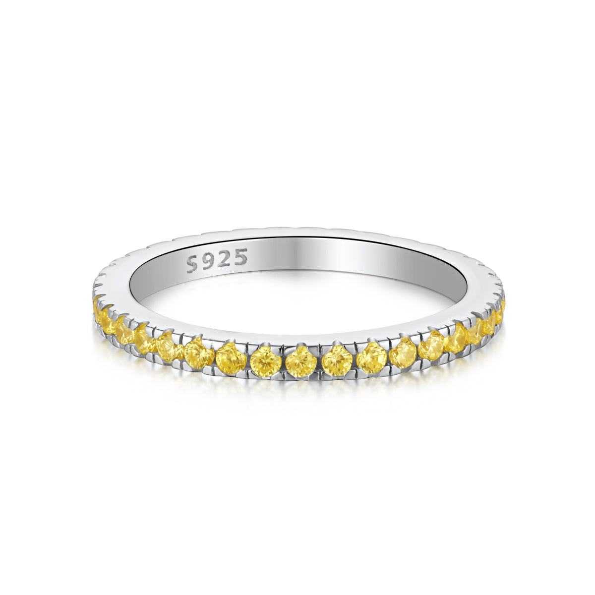 [ElanLuxe Jewelry]Delicate Sparkling Round Cut Daily Ring