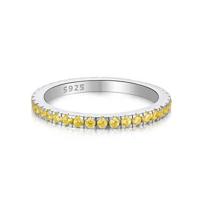 [ElanLuxe Jewelry]Delicate Sparkling Round Cut Daily Ring