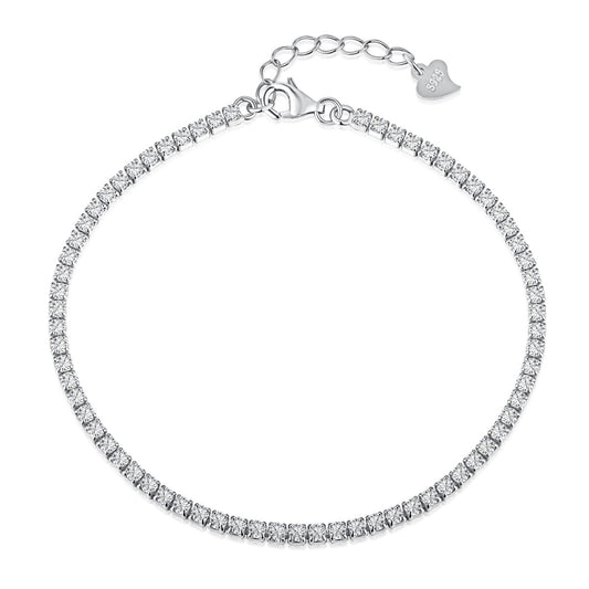 [ElanLuxe Jewelry]Radiant Shinning Princess Cut Tennis Bracelet