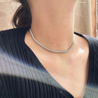 [ElanLuxe Jewelry]Elegant Tennis Chain Necklace