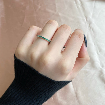 [ElanLuxe Jewelry]Delicate Sparkling Round Cut Daily Ring