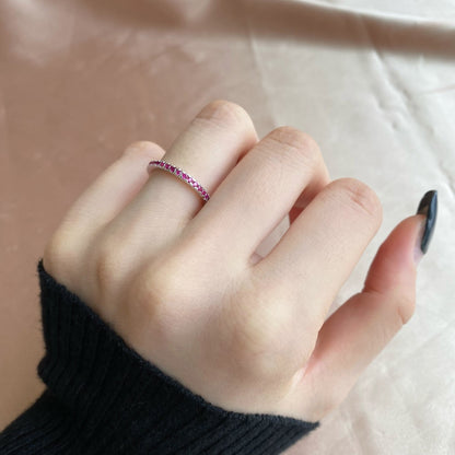 [ElanLuxe Jewelry]Delicate Sparkling Round Cut Daily Ring