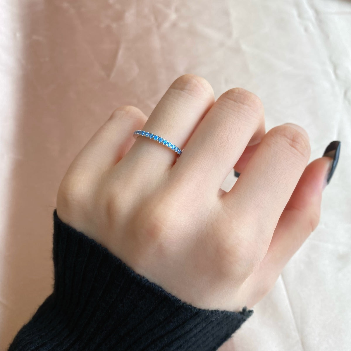 [ElanLuxe Jewelry]Delicate Sparkling Round Cut Daily Ring