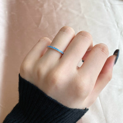 [ElanLuxe Jewelry]Delicate Sparkling Round Cut Daily Ring