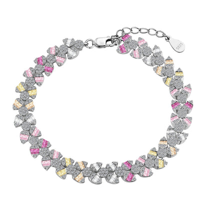 [ElanLuxe Jewelry]Dainty Exquisite Flower Shape Daily Bracelet
