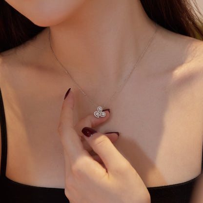 [ElanLuxe Jewelry]Elegant Flower Shape Pear Cut Necklace