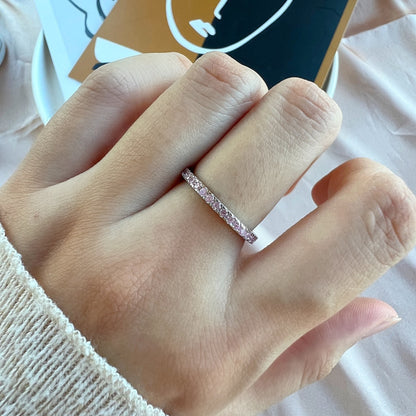 [ElanLuxe Jewelry]Delicate Sparkling Round Cut Daily Ring