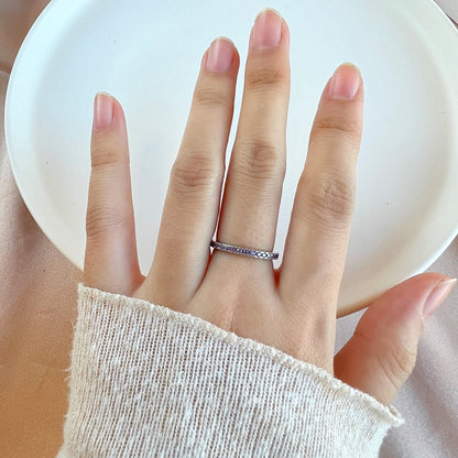 [ElanLuxe Jewelry]Delicate Sparkling Round Cut Daily Ring