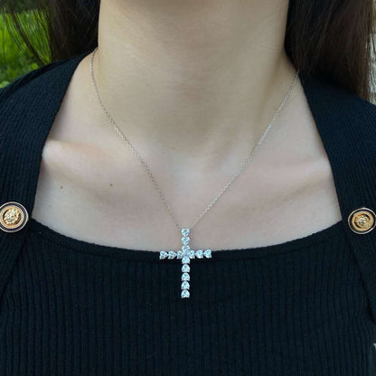 [ElanLuxe Jewelry]Radiant Cross Shape Necklace
