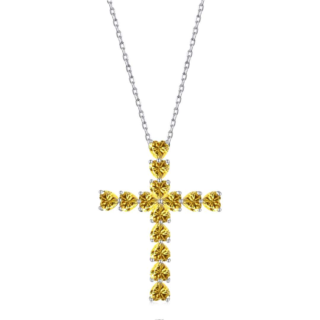 [ElanLuxe Jewelry]Radiant Cross Shape Necklace