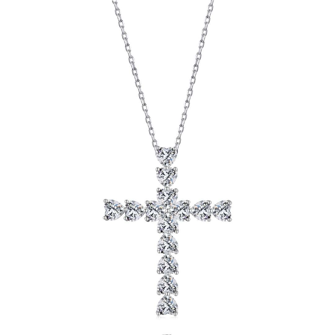 [ElanLuxe Jewelry]Radiant Cross Shape Necklace