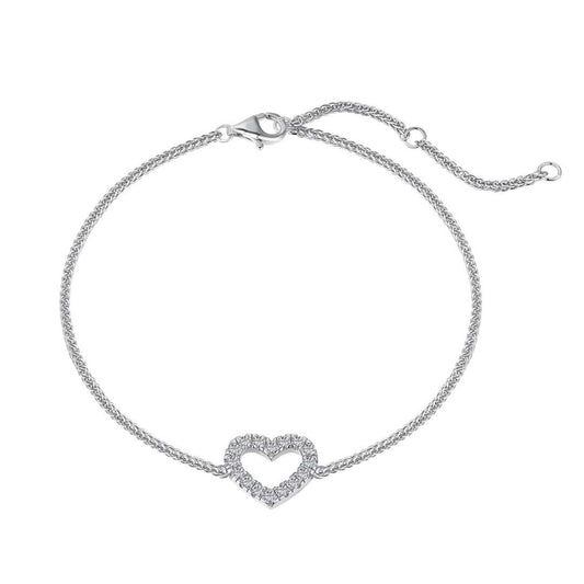 [ElanLuxe Jewelry]Heart Shape Lover Bracelet