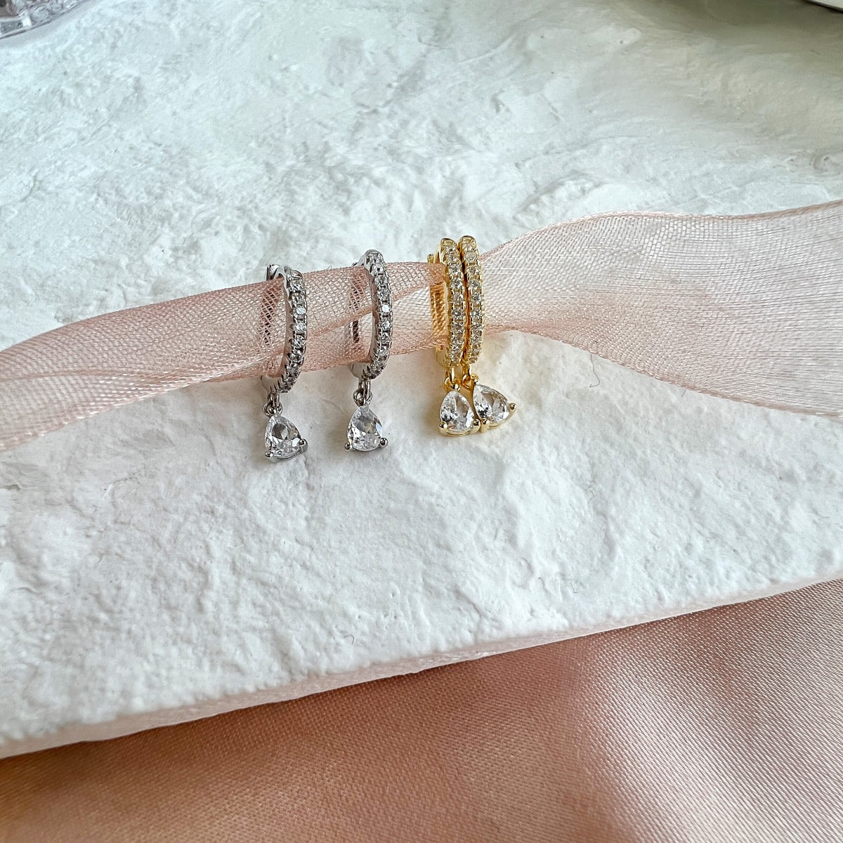 [ElanLuxe Jewelry]Luxurious Geometric Drop Earrings
