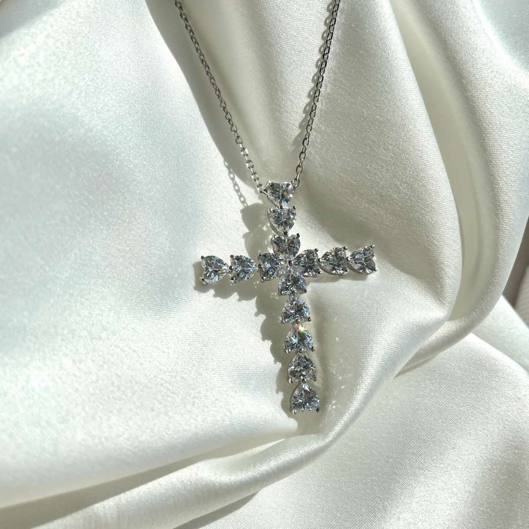 [ElanLuxe Jewelry]Radiant Cross Shape Necklace