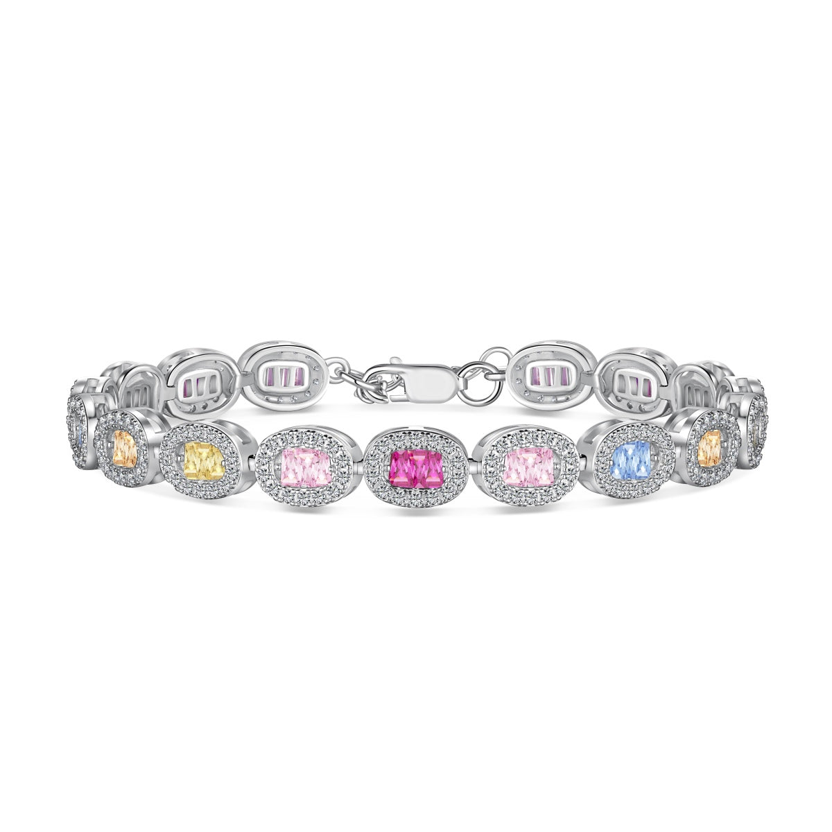 [ElanLuxe Jewelry]Exquisite Ornate Emerald Cut Daily Bracelet