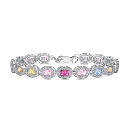 [ElanLuxe Jewelry]Exquisite Ornate Emerald Cut Daily Bracelet