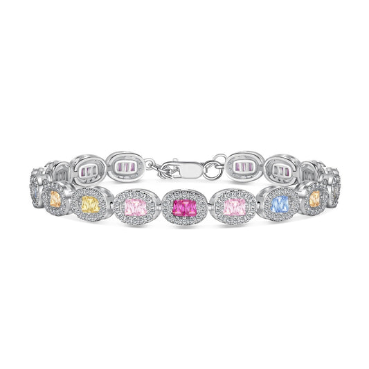 [ElanLuxe Jewelry]Exquisite Ornate Emerald Cut Daily Bracelet