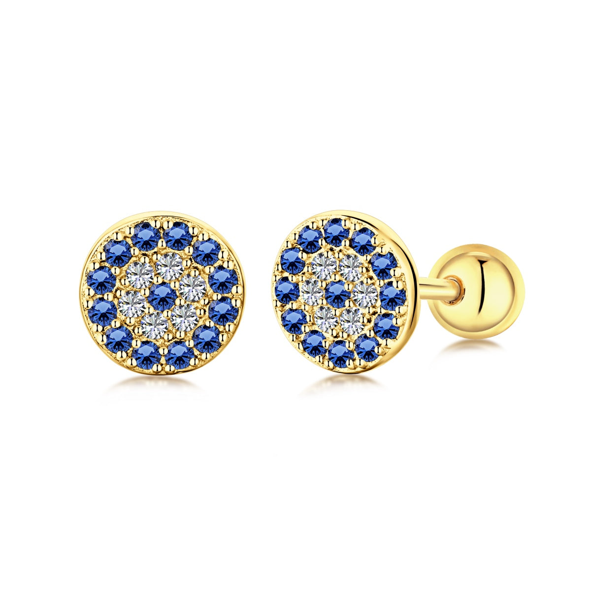 [ElanLuxe Jewelry]Devil's Eye Ear Bone Nail Earrings