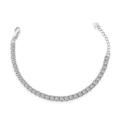 [ElanLuxe Jewelry]Sparkling Radiant Princess Cut Tennis Bracelet