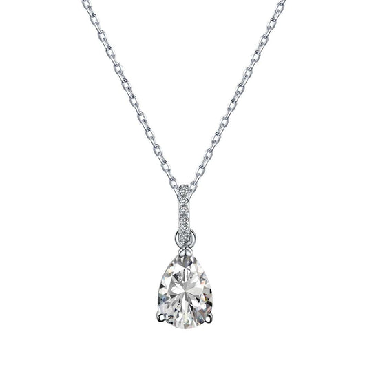 [ElanLuxe Jewelry]Delicate Water Drop Shape Fashion Necklace