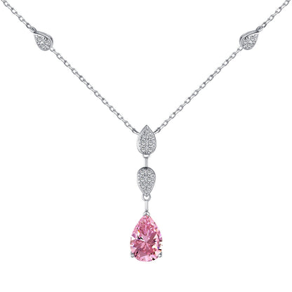 [ElanLuxe Jewelry]Dazzling Pear Cut Necklace