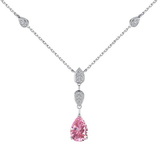 [ElanLuxe Jewelry]Dazzling Pear Cut Necklace