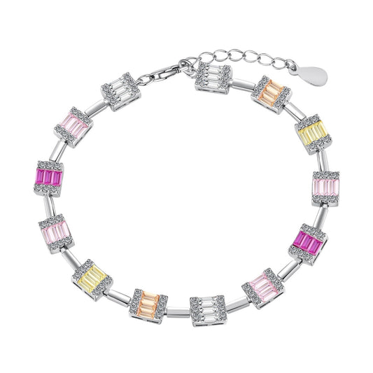[ElanLuxe Jewelry]Dainty Charming Emerald Cut Daily Bracelet