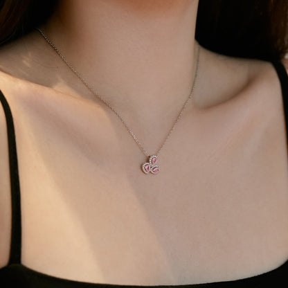 [ElanLuxe Jewelry]Elegant Flower Shape Pear Cut Necklace