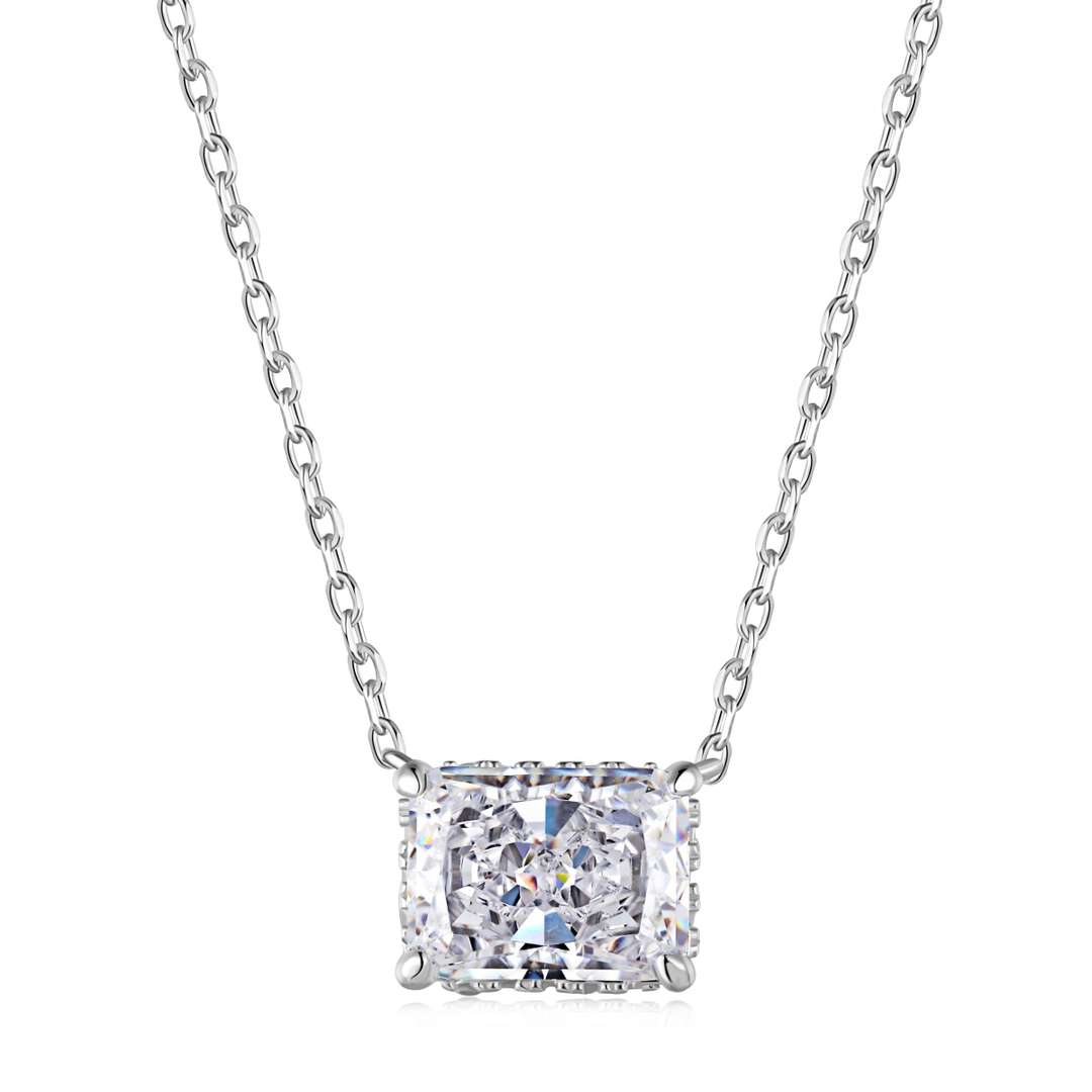 [ElanLuxe Jewelry]Luxurious Square Shape Colorful Necalack