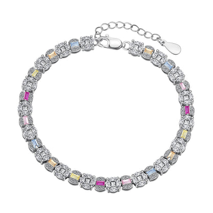 [ElanLuxe Jewelry]Dazzling Radiant Multi Cut Daily Bracelet