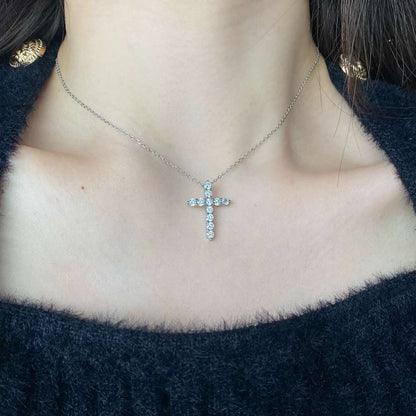 [ElanLuxe Jewelry]Unique Cross Shape Necklace