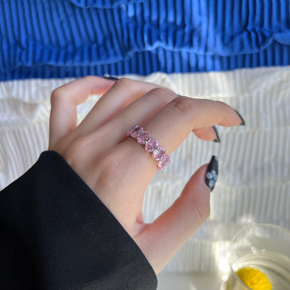 [ElanLuxe Jewelry]Dainty Elongated Cushion Cut Tennis Ring